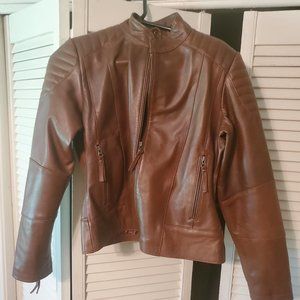 Genuine lamb leather coat